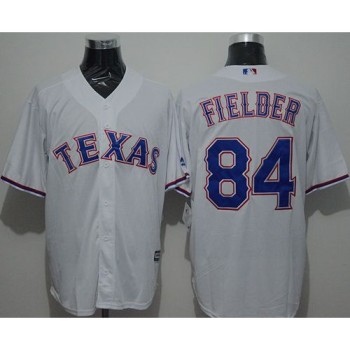 Rangers #84 Prince Fielder White New Cool Base Stitched MLB Jersey Rangers #84 Prince Fielder White New Cool Base Stitched MLB Jersey