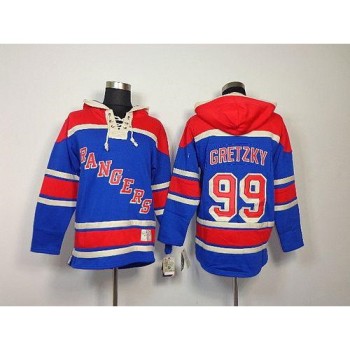 Rangers #99 Wayne Gretzky Blue Sawyer Hooded Sweatshirt Stitched NHL Jersey Rangers #99 Wayne Gretzky Blue Sawyer Hooded Sweatshirt Stitched NHL Jersey
