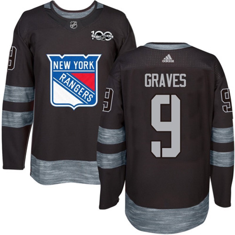Rangers #9 Adam Graves Black 1917-2017 100th Anniversary Stitched NHL Jersey Rangers #9 Adam Graves Black 1917-2017 100th Anniversary Stitched NHL Jersey