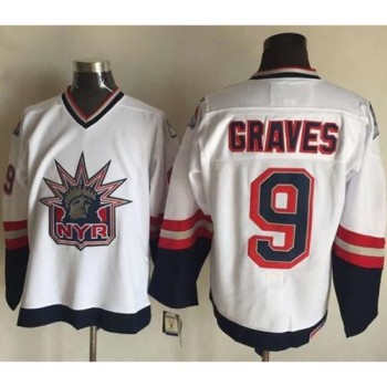 Rangers #9 Adam Graves White CCM Statue of Liberty Stitched NHL Jersey Rangers #9 Adam Graves White CCM Statue of Liberty Stitched NHL Jersey