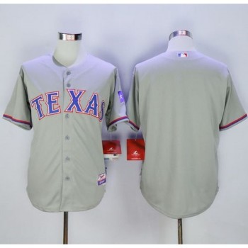 Rangers Blank Grey 40th Anniversary Patch Cool Base Stitched MLB Jersey Rangers Blank Grey 40th Anniversary Patch Cool Base Stitched MLB Jersey