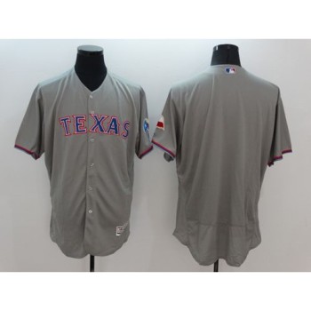 Rangers Blank Grey Flexbase Authentic Collection Stitched MLB Jersey Rangers Blank Grey Flexbase Authentic Collection Stitched MLB Jersey