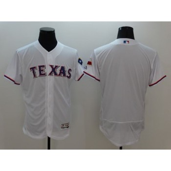 Rangers Blank White Flexbase Authentic Collection Stitched MLB Jersey Rangers Blank White Flexbase Authentic Collection Stitched MLB Jersey