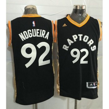 Raptors #92 Lucas Nogueira Black/Gold Stitched NBA Jersey Raptors #92 Lucas Nogueira Black/Gold Stitched NBA Jersey