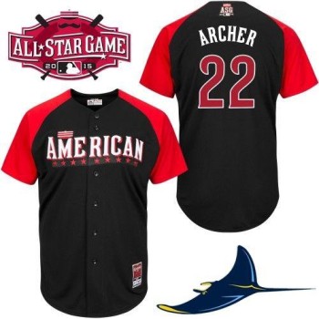 Rays #22 Chris Archer Black 2015 All-Star American League Stitched MLB Jersey Rays #22 Chris Archer Black 2015 All-Star American League Stitched MLB Jersey