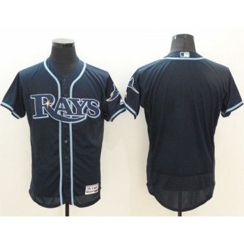 Rays Blank Dark Blue Flexbase Authentic Collection Stitched MLB Jersey Rays Blank Dark Blue Flexbase Authentic Collection Stitched MLB Jersey