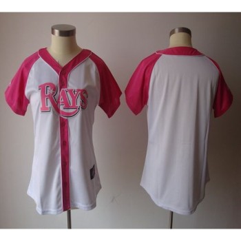 Rays Blank White/Pink Women's Splash Fashion Stitched MLB Jersey Rays Blank White/Pink Women's Splash Fashion Stitched MLB Jersey
