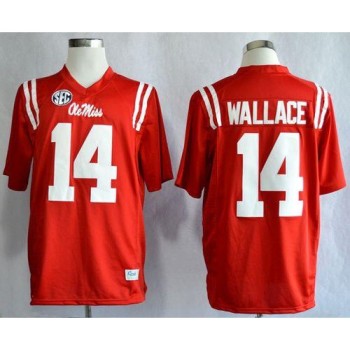 Rebels #14 Bo Wallace Red Stitched NCAA Jersey Rebels #14 Bo Wallace Red Stitched NCAA Jersey