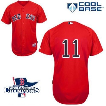Red Sox #11 Clay Buchholz Red Cool Base 2013 World Series Champions Patch Stitched MLB Jersey Red Sox #11 Clay Buchholz Red Cool Base 2013 World Series Champions Patch Stitched MLB Jersey