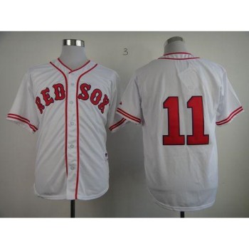 Red Sox #11 Clay Buchholz White 1936 Turn Back The Clock Stitched MLB Jersey Red Sox #11 Clay Buchholz White 1936 Turn Back The Clock Stitched MLB Jersey