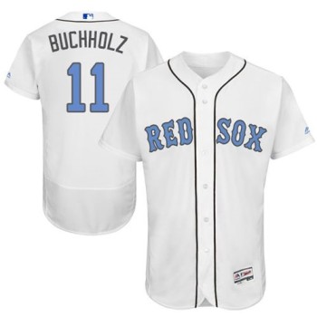 Red Sox #11 Clay Buchholz White Flexbase Authentic Collection 2016 Father's Day Stitched MLB Jersey Red Sox #11 Clay Buchholz White Flexbase Authentic Collection 2016 Father's Day Stitched MLB Jersey
