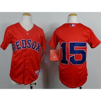 Red Sox #15 Dustin Pedroia Red Cool Base Stitched Youth MLB Jersey Red Sox #15 Dustin Pedroia Red Cool Base Stitched Youth MLB Jersey