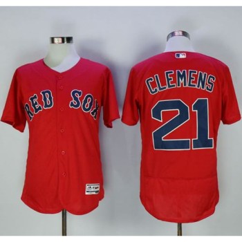 Red Sox #21 Roger Clemens Red Flexbase Authentic Collection Stitched MLB Jersey Red Sox #21 Roger Clemens Red Flexbase Authentic Collection Stitched MLB Jersey