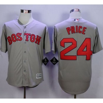 Red Sox #24 David Price Grey New Cool Base Stitched MLB Jersey Red Sox #24 David Price Grey New Cool Base Stitched MLB Jersey