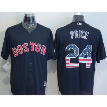 Red Sox #24 David Price Navy Blue USA Flag Fashion Stitched MLB Jersey Red Sox #24 David Price Navy Blue USA Flag Fashion Stitched MLB Jersey