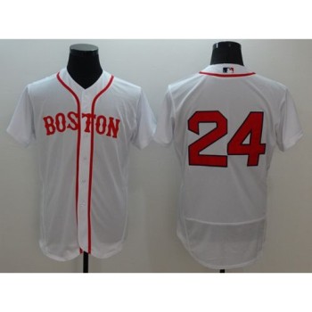 Red Sox #24 David Price White Flexbase Authentic Collection Alternate Home Stitched MLB Jersey Red Sox #24 David Price White Flexbase Authentic Collection Alternate Home Stitched MLB Jersey