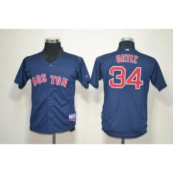 Red Sox #34 David Ortiz Dark Blue Cool Base Stitched Youth MLB Jersey Red Sox #34 David Ortiz Dark Blue Cool Base Stitched Youth MLB Jersey