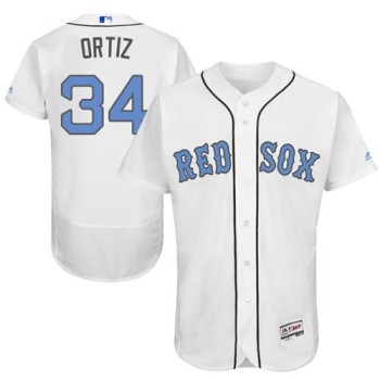 Red Sox #34 David Ortiz White Flexbase Authentic Collection 2016 Father's Day Stitched MLB Jersey Red Sox #34 David Ortiz White Flexbase Authentic Collection 2016 Father's Day Stitched MLB Jersey