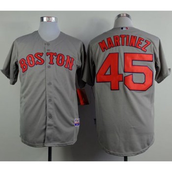 Red Sox #45 Pedro Martinez Grey Cool Base Stitched MLB Jersey Red Sox #45 Pedro Martinez Grey Cool Base Stitched MLB Jersey