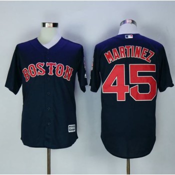 Red Sox #45 Pedro Martinez Navy Blue New Cool Base Stitched MLB Jersey Red Sox #45 Pedro Martinez Navy Blue New Cool Base Stitched MLB Jersey