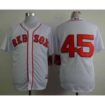 Red Sox #45 Pedro Martinez White Cool Base Stitched MLB Jersey Red Sox #45 Pedro Martinez White Cool Base Stitched MLB Jersey