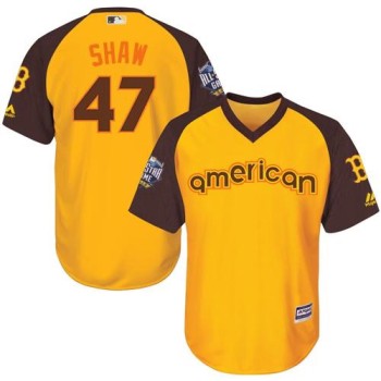 Red Sox #47 Travis Shaw Gold 2016 All-Star American League Stitched Youth MLB Jersey Red Sox #47 Travis Shaw Gold 2016 All-Star American League Stitched Youth MLB Jersey