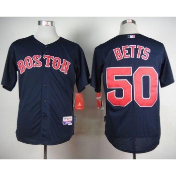 Red Sox #50 Mookie Betts Dark Blue Cool Base Stitched MLB Jersey Red Sox #50 Mookie Betts Dark Blue Cool Base Stitched MLB Jersey