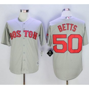 Red Sox #50 Mookie Betts Grey New Cool Base Stitched MLB Jersey Red Sox #50 Mookie Betts Grey New Cool Base Stitched MLB Jersey