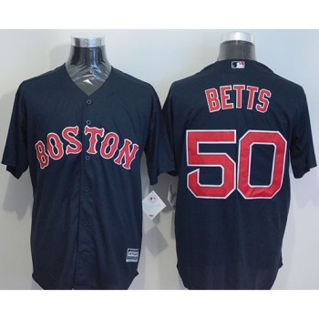 Red Sox #50 Mookie Betts Navy Blue New Cool Base Stitched MLB Jersey Red Sox #50 Mookie Betts Navy Blue New Cool Base Stitched MLB Jersey