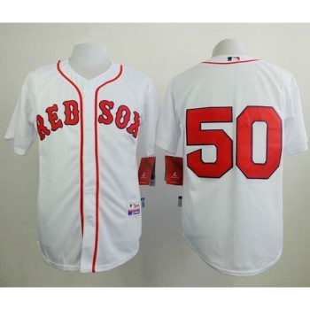 Red Sox #50 Mookie Betts White Cool Base Stitched MLB Jersey Red Sox #50 Mookie Betts White Cool Base Stitched MLB Jersey