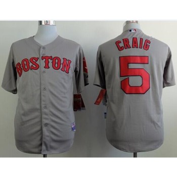 Red Sox #5 Allen Craig Grey Cool Base Stitched MLB Jersey Red Sox #5 Allen Craig Grey Cool Base Stitched MLB Jersey
