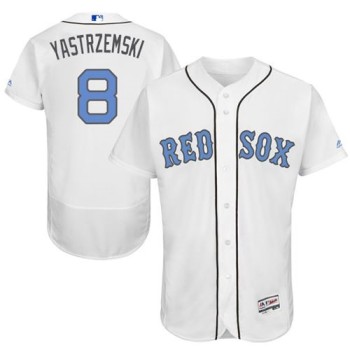 Red Sox #8 Carl Yastrzemski White Flexbase Authentic Collection 2016 Father's Day Stitched MLB Jersey Red Sox #8 Carl Yastrzemski White Flexbase Authentic Collection 2016 Father's Day Stitched MLB Jersey