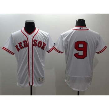 Red Sox #9 Ted Williams White Flexbase Authentic Collection Cooperstown Stitched MLB Jersey Red Sox #9 Ted Williams White Flexbase Authentic Collection Cooperstown Stitched MLB Jersey
