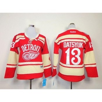 Red Wings #13 Pavel Datsyuk Red 2014 Winter Classic Women's Stitched NHL Jersey Red Wings #13 Pavel Datsyuk Red 2014 Winter Classic Women's Stitched NHL Jersey