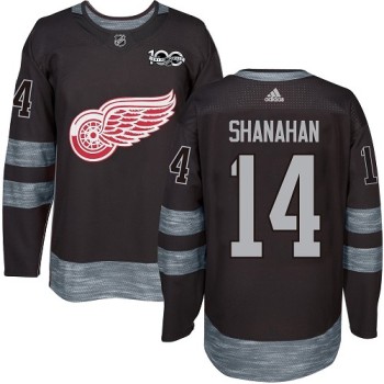 Red Wings #14 Brendan Shanahan Black 1917-2017 100th Anniversary Stitched NHL Jersey Red Wings #14 Brendan Shanahan Black 1917-2017 100th Anniversary Stitched NHL Jersey