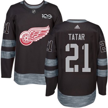 Red Wings #21 Tomas Tatar Black 1917-2017 100th Anniversary Stitched NHL Jersey Red Wings #21 Tomas Tatar Black 1917-2017 100th Anniversary Stitched NHL Jersey