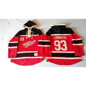 Red Wings #93 Johan Franzen Red Sawyer Hooded Sweatshirt Stitched NHL Jersey Red Wings #93 Johan Franzen Red Sawyer Hooded Sweatshirt Stitched NHL Jersey