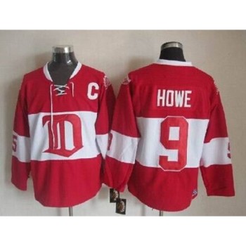 Red Wings #9 Gordie Howe Red Winter Classic CCM Throwback Stitched NHL Jersey Red Wings #9 Gordie Howe Red Winter Classic CCM Throwback Stitched NHL Jersey