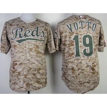 Reds #19 Joey Votto Camo Alternate Cool Base Stitched MLB Jersey Reds #19 Joey Votto Camo Alternate Cool Base Stitched MLB Jersey