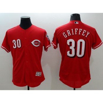 Reds #30 Ken Griffey Red Flexbase Authentic Collection Stitched MLB Jersey Reds #30 Ken Griffey Red Flexbase Authentic Collection Stitched MLB Jersey