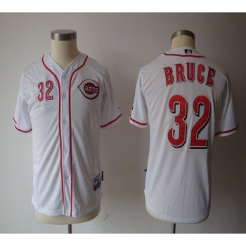 Reds #32 Jay Bruce White Cool Base Stitched Youth MLB Jersey Reds #32 Jay Bruce White Cool Base Stitched Youth MLB Jersey