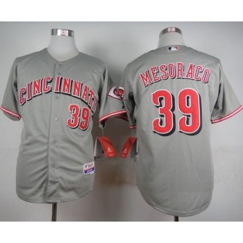 Reds #39 Devin Mesoraco Grey Cool Base Stitched MLB Jersey Reds #39 Devin Mesoraco Grey Cool Base Stitched MLB Jersey