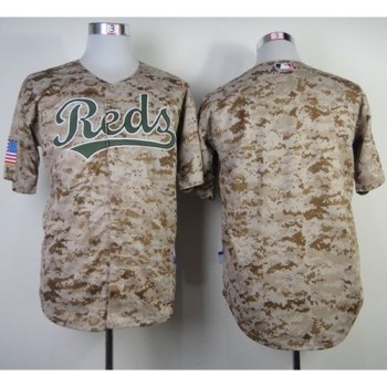 Reds Blank Camo Alternate Cool Base Stitched MLB Jersey Reds Blank Camo Alternate Cool Base Stitched MLB Jersey