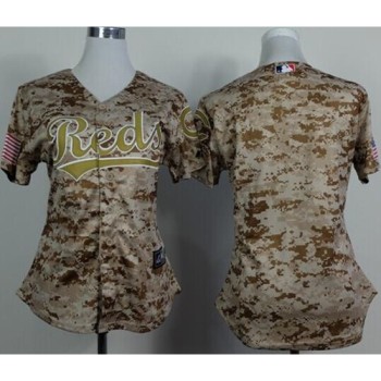 Reds Blank Camo Women's Alternate Cool Base Stitched MLB Jersey Reds Blank Camo Women's Alternate Cool Base Stitched MLB Jersey