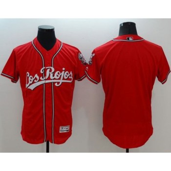 Reds Blank Red Flexbase Authentic Collection Los Rojos Stitched MLB Jersey Reds Blank Red Flexbase Authentic Collection Los Rojos Stitched MLB Jersey