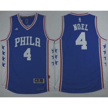Revolution 30 76ers #4 Nerlens Noel Blue Stitched NBA Jersey Revolution 30 76ers #4 Nerlens Noel Blue Stitched NBA Jersey