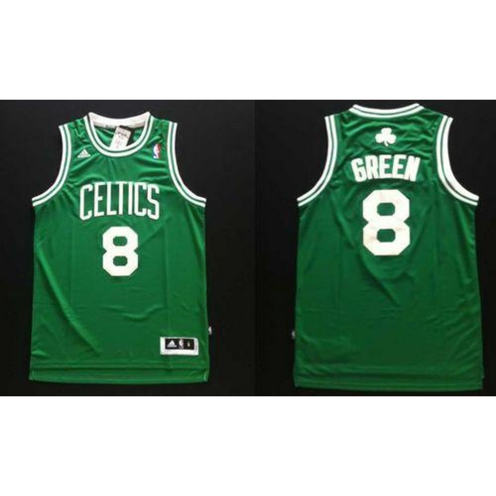 Revolution 30 Celtics #8 Jeff Green Green Stitched NBA Jersey