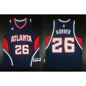 Revolution 30 Hawks #26 Kyle Korver Blue Stitched NBA Jersey Revolution 30 Hawks #26 Kyle Korver Blue Stitched NBA Jersey