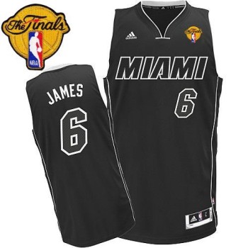 Revolution 30 Heat #6 LeBron James Black/White Finals Patch Stitched NBA Jersey Revolution 30 Heat #6 LeBron James Black/White Finals Patch Stitched NBA Jersey
