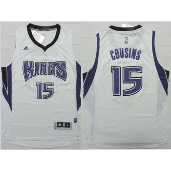 Revolution 30 Kings #15 DeMarcus Cousins White Stitched NBA Jersey Revolution 30 Kings #15 DeMarcus Cousins White Stitched NBA Jersey